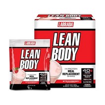 단백질 보충제 Lean Body MRP All-In-One Vanilla Meal Replacement Shake 40g Protein Whey Blend 8g Healthy, Strawberry, 2.78 Ounce (Pack of 20)