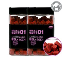 데이스포 헬시트릿 황태시리즈 대용량 큐브져키 영양제 황태x소고기 400g 큐브, 2개, 황태x소고기400g