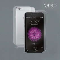 기타 바보사랑[뷰에스피]아이폰6/6s 플러스 강화유리 액정+디자인 그레이 스킨 후면 외부 보호필름 각1매