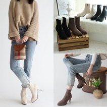 [보가] 덴밀라 C8456 가보시 앵클부츠(8cm)