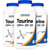 뉴트리코스트 타우린 1000mg 400캡슐, 400카운트(3개 팩)