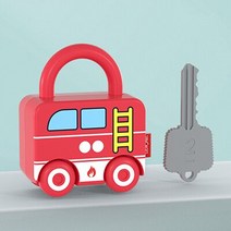 몬테소리 수학 장난감 교구 학습 교육용 숫자 계산 어린이용 키와 잠금 자동차 게임, [05] 분홍색