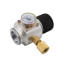 co2레귤레이터 분배기 레귤레이터 이탄 Hombw 미니 Co2 레귤레이터 0-90psi 3/8 "스레드 케그 충전기, 한개옵션0