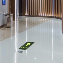 비상유도 사인 부착식 축광 출구방향 표시판 동선안내, 좌회전