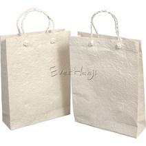 호남한지필방 한지 쇼핑백 1개 l 선물포장 친환경 담례품, 화이트
