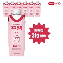 [단백질 31g] 파워풀엑스 프쌤 단백질음료 딸기맛 250ml x 6개