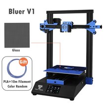 TWOTREES 3D 프린터 BLUER V2 자동 레벨링 깨진 재료 감지 풀 메탈 DRUCKER 대형 인쇄 크기 DIY 키트 업그레이드, CHINA|Bluer V1 With Glass|미국