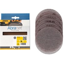 Mirka 9A-232-080RP 10개. 12.7cm P80 그릿 아브라넷 디스크 그레이, 06 220
