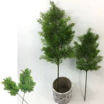 인공 정원 조경 인테리어 장식 인조 편백 소나무 가지, 67CM, 1개