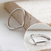 힐링 브이 925실버 은반지