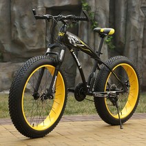 초광폭 타이어 자전거 7단 스노우바이크 바퀴큰 MTB, 7단 속도 화이트 20인치
