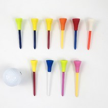 골프유단자 고무헤드 플라스틱 골프티 83mm 실리콘 롱티 30개입, 혼합 색상 83mm