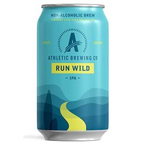 Athletic Brewing Company Craft Non-Alcoholic Beer - 24 Pack x 12 Fl Oz Cans - Run Wild IPA - Low-Cal, 1