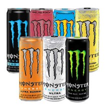코카콜라 몬스터 에너지 드링크 355ml x24캔 7종 그린 제로슈거 망고 파이프라인 울트라 시트라 선라이즈, 1세트