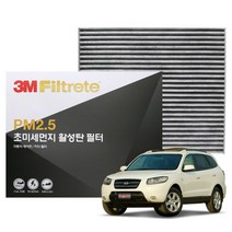 3M PM2.5 활성탄 에어컨필터 싼타페CM (05년~07년), 6203
