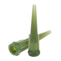 에폭시 100 Pcs 녹색 플라스틱 테이퍼 핀 헤드 접착제 액체 디스펜서 바늘 14G, 한개옵션0