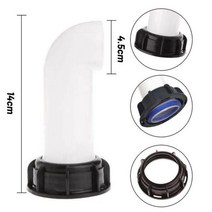 물탱크피팅 IBC 워터 탱크 2 익스텐션 드레인 스파우트 호스 1000L 노즐 탭 캡 밸브 피팅 가든 액세서리, 한개옵션0