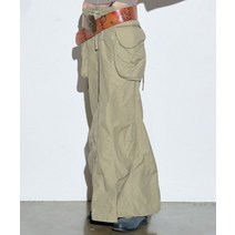 SCULPTOR 9/27 배송 Parachute Cargo Maxi Skirt Desert