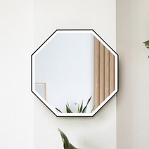 LED 간접 비비안 8각 거울 800x800, LED없음, 골드