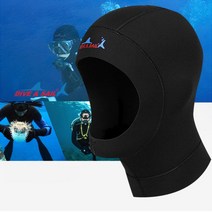 잠수 모자 다이빙 슈트 캡 스쿠버 후드 서핑 스노클링, M