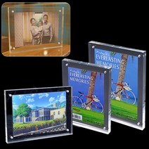 아크릴자석액자 작은 플라스틱 스탠딩 미니 액자 사진틀, (5R)