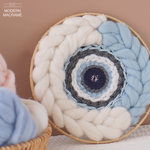 프리미엄 28컬러 재료 마크라메 위빙 양모실 호주산, 양모실 라이트올리브