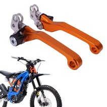Funparts Sur Ron 브레이크 레버 더트 바이크 클러치 브레이크 레버 CNC 조절 가능한 레버 Surron Light Bee Sur Ron X/S Segway X260/, Orange