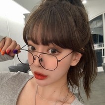 멜라크메 남자 여자 티타늄 사각 라운드 투브릿지 보잉 안경테