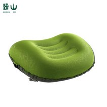 캠핑용베개 캠핑 에어 베개 휴대용 초경량 접이식 야외 여행 목 허리 쿠션 비행기 머리 받침, [05] Green