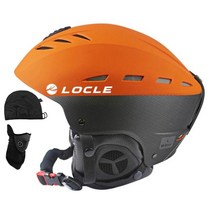 스키 장 스노우 보드 헬멧 locle 겨울 스포츠 ce 인증 소재 abs eps, m55-57cm, 오렌지