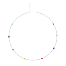[볼빨간사춘기 착용] Luminous white Seed Beads Necklace