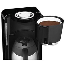 Rowenta CT3818 필터 커피 머신 Adagio Milano | 스테인레스 스틸 열 주전자 | 10-15 컵| 용량 1.25L | 자동 종료 | 블랙/스테인리스 -20003, 토스터와 번들, 7단계