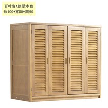 장농 이불장 편백나무 원목 발코니 기능의 다용도 이불 수납 큰 침실 캐비닛 T용, 09 블라인드A 원목 100x50x90, 01 2도어, 01 스스로 조립해야 한다