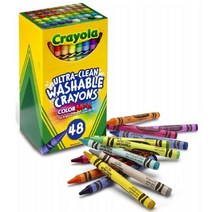 크레욜라 자기표현 안전교구 수성크레용48색 어린이집 학습