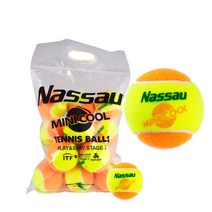낫소 테니스공 미니쿨(오렌지볼) 12개입 T-1103, 미니쿨 오렌지(12개입)
