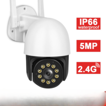 CCTV무선 외부 보안 wifi 가정용, 5MP with 128G, 미국 플러그