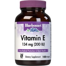 Bluebonnet Vitamin E 200 IU Mixed Tocopherols 블루보넷 비타민 E 200 IU 믹스 토코페롤 100소프트젤