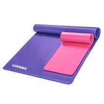 [작심매일] 2인용 빅사이즈 와이드요가매트 10mm, 블루
