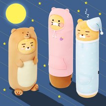 카카오프렌즈 롱바디필로우 안고자는 인형 쿠션 베개 춘식이 라이언, 꿀잠친구 베어 라이언(브라운)