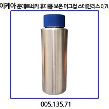 이케아 운데르쇠카 휴대용 보온 머그컵 스테인리스 다크블루 0.7L 005.135.71