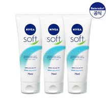 니베아 소프트 모이스춰라이징 크림 75ml X 3개