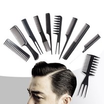 10pcs 바버샵 혜자세트 포마드 리젠트 빗 펌브러쉬