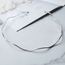 물결 얇은 머리띠 메탈 골드 실버 심플 철사 편안 학생 헤어밴드