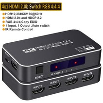 nexikvm스위치 kvm스위치 kvm스위치듀얼모니터 2023 최고의 HDMI 스위치 4K 60Hz 스위처 3 포트 어댑터 PS4, 02 ZY-HS14A_04 AU Power Plug