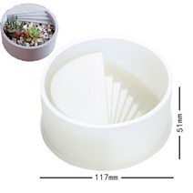 레진아트 세트 재료 몰드 파츠 실리콘 몰드 다육 식물에 대 한 화분 콘크리트 금형 diy 공예 시멘트 점토 금형 라운드 컨테이너 석고 금형 촛불 금형, Round01