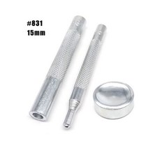 불박기 가죽 공예 불박 도장 기계 제작 인쇄 가방 의류 재킷 코트 수리 도구 25 세트 10mm 12.5mm 15mm #633 655 831 201 금속 프레스 패스너 스냅 버튼, tools for 831