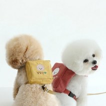 [카민프로젝트] 강아지 외출용품 큐브 하네스주문제작, 카민/M~L
