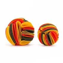MEOWS Dog Sniffing Ball Puzzle Toys IQ 느린 디스펜스 피더 증가 Foldable Nose Sniff 애완 동물 훈련 게임 인텔리전스, [01] 15cm, [05] E