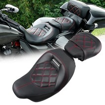 할리 투어링 일렉트라 글라이드 cvo 스트리트 글라이드 로드 킹 시트 투업 2009-2022, 검은색