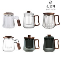 윤슬차 원목 머그컵 홈카페 유리컵 대용량 카페머그잔, 원목 티머그02_(500ml), 1개